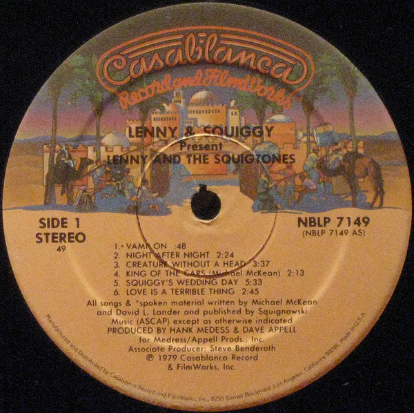Lenny And The Squigtones : Lenny & Squiggy Present Lenny And The Squigtones (LP, Album, 49 )