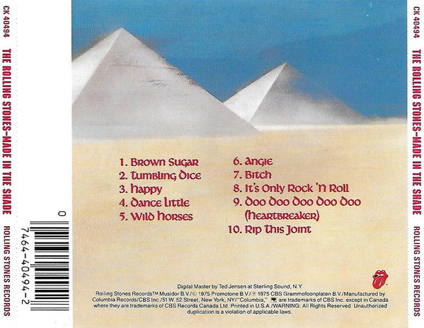 Rolling Stones* : Made In The Shade (CD, Comp, RE)