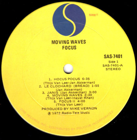 Focus (2) : Moving Waves (LP, Album, Ter)