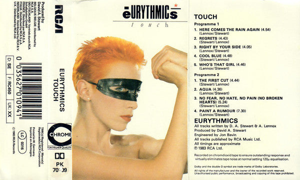 Eurythmics : Touch (Cass, Album, Gre)