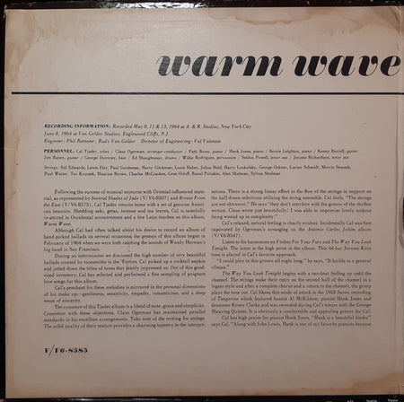 Cal Tjader : Warm Wave (LP, Album, Mono, Gat)