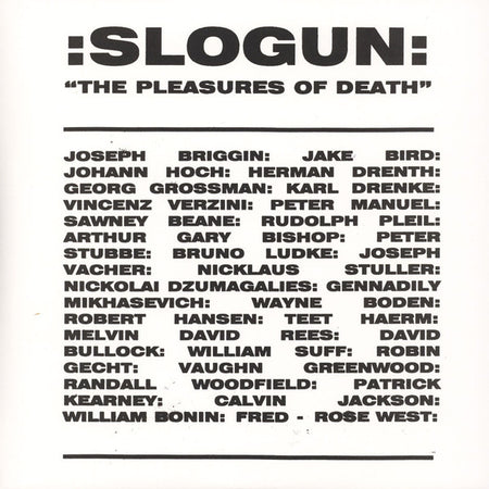 Slogun : The Pleasures Of Death (2xLP, Album, Ltd, RE)