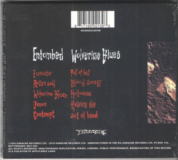 Entombed : Wolverine Blues (CD, Album, RE, RM, FDR)