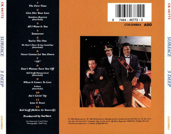Surface : 3 Deep (CD, Album)