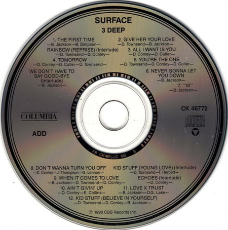 Surface : 3 Deep (CD, Album)