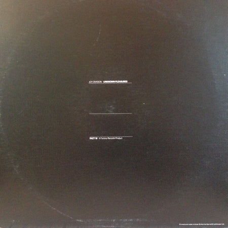 Joy Division : Unknown Pleasures (LP, Album, RP, Tra)