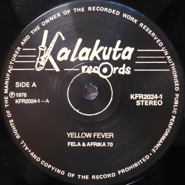 Fela Anikulapo Kuti* & Afrika 70* : Yellow Fever (LP, Album, RE)