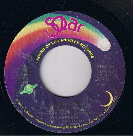 Lakeside : From 9:00 Until / All In My Mind (7")