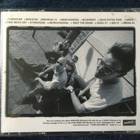 Fugazi : Repeater + 3 Songs (CD, Album, Comp, RE, RM, ADS)