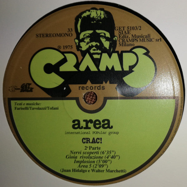 Area (6) : Crac! (LP, Album, RE)