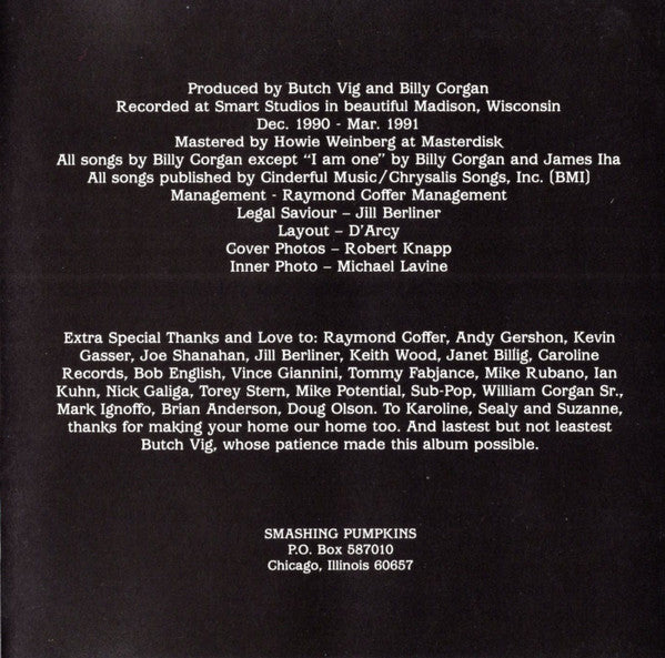 The Smashing Pumpkins : Gish (CD, Album, RE, RM)