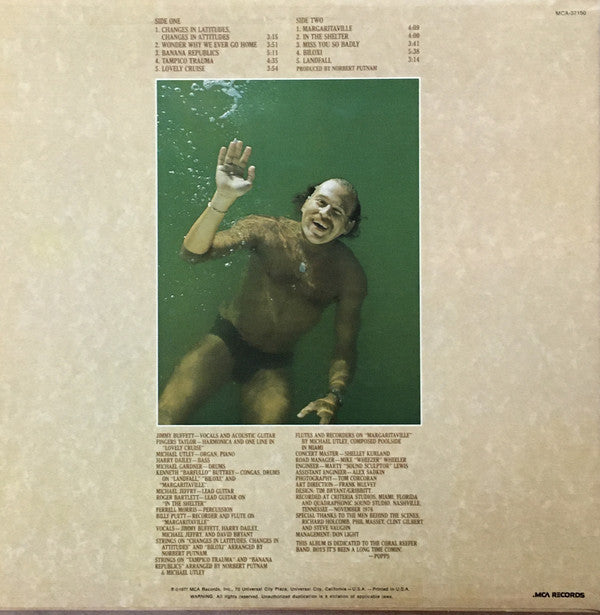 Jimmy Buffett : Changes In Latitudes, Changes In Attitudes (LP, Album, Glo)