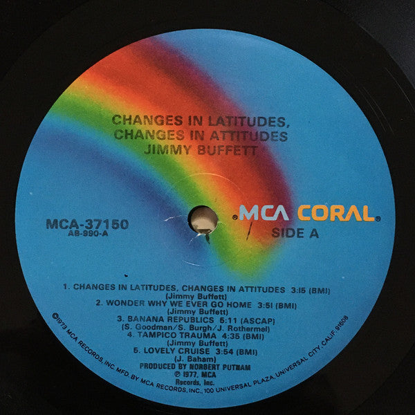 Jimmy Buffett : Changes In Latitudes, Changes In Attitudes (LP, Album, Glo)