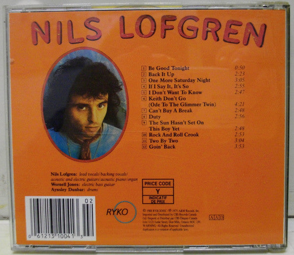 Nils Lofgren : Nils Lofgren (CD, Album, RE)