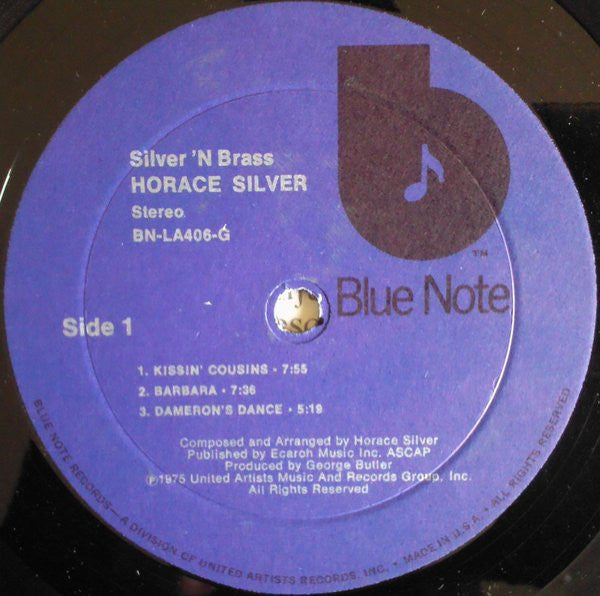 Horace Silver : Silver 'N Brass (LP, Album)