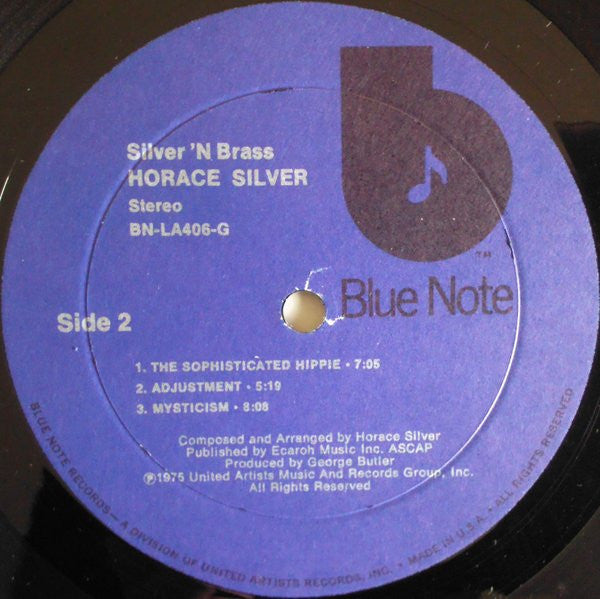 Horace Silver : Silver 'N Brass (LP, Album)
