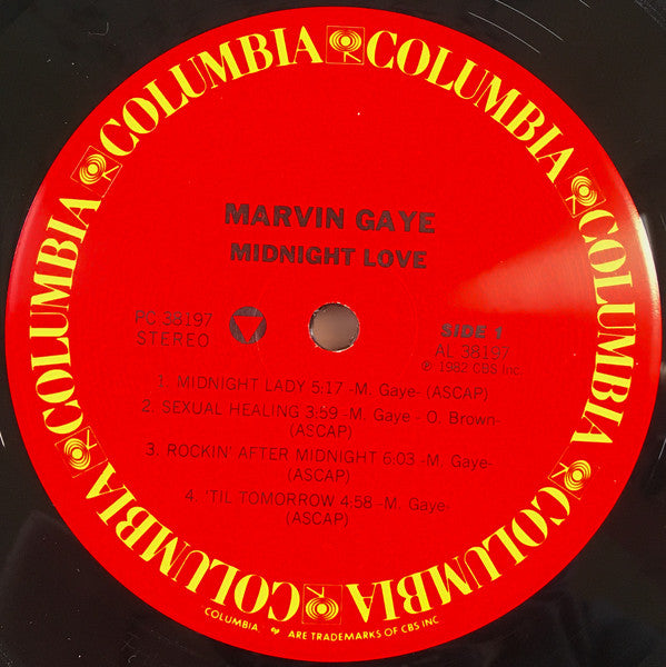 Marvin Gaye : Midnight Love (LP, Album, RE)