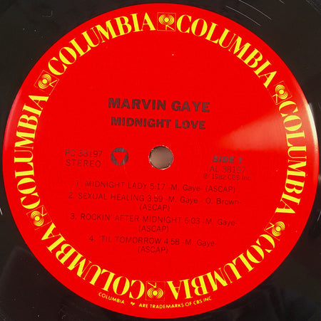 Marvin Gaye : Midnight Love (LP, Album, RE)