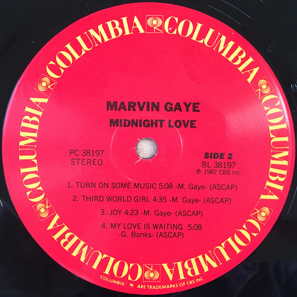 Marvin Gaye : Midnight Love (LP, Album, RE)