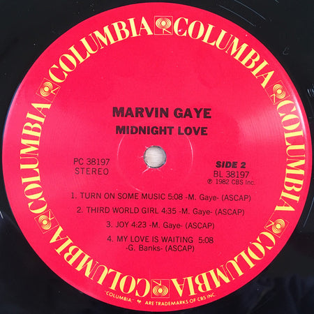 Marvin Gaye : Midnight Love (LP, Album, RE)