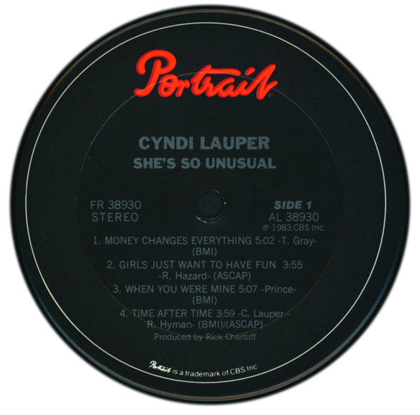 Cyndi Lauper : She's So Unusual (LP, Album, Car)
