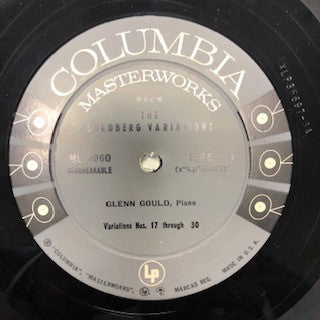 Johann Sebastian Bach, Glenn Gould : The Goldberg Variations (LP, Mono)