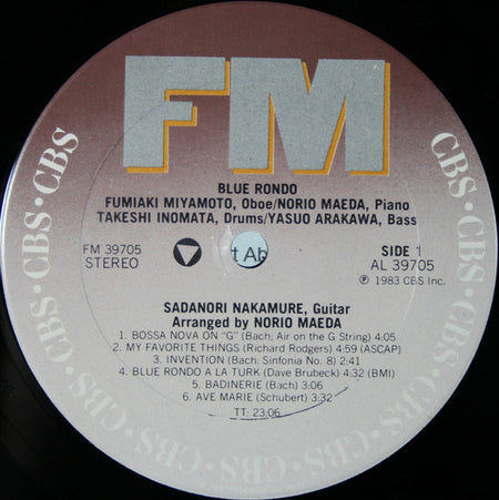Fumiaki Miyamoto - Norio Maeda : Blue Rondo (LP, Album)
