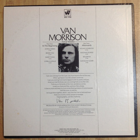 Van Morrison : Astral Weeks (LP, Album, RP, Jac)