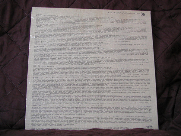 Carole King : Tapestry (LP, Album, Ter)