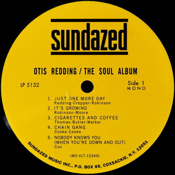 Otis Redding : The Soul Album (LP, Album, Mono, RE, Nas)