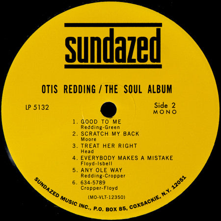 Otis Redding : The Soul Album (LP, Album, Mono, RE, Nas)