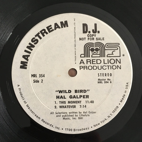 Hal Galper : Wild Bird (LP, Album, Promo)
