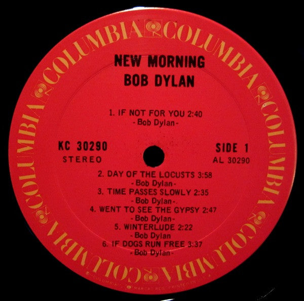 Bob Dylan : New Morning (LP, Album, Ter)
