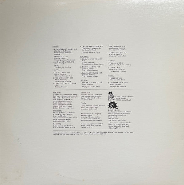 The Grateful Dead : Europe '72 (3xLP, Tri)