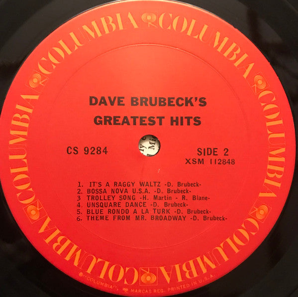 Dave Brubeck : Dave Brubeck's Greatest Hits (LP, Comp, RE)