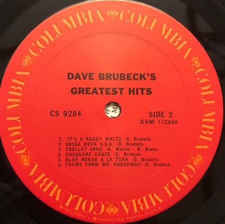 Dave Brubeck : Dave Brubeck's Greatest Hits (LP, Comp, RE)
