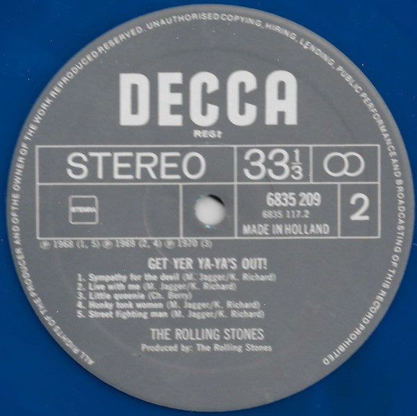 The Rolling Stones : Get Yer Ya-Ya's Out (LP, Album, RE, Blu)