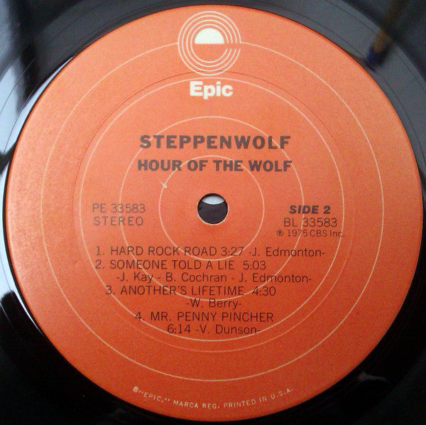 Steppenwolf : Hour Of The Wolf (LP, Album, Ter)