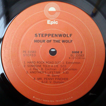 Steppenwolf : Hour Of The Wolf (LP, Album, Ter)