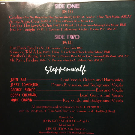Steppenwolf : Hour Of The Wolf (LP, Album, Ter)