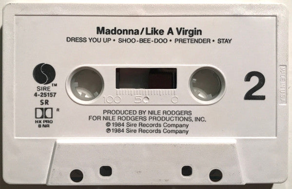 Madonna : Like A Virgin (Cass, Album, SR,)
