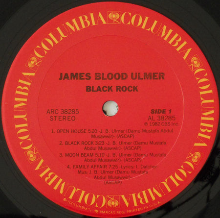 James Blood Ulmer : Black Rock (LP, Album, Ter)