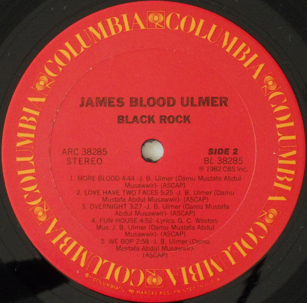 James Blood Ulmer : Black Rock (LP, Album, Ter)