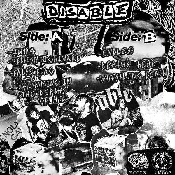 Disable : ...Slamming In The Depths Of Hell (7", EP)