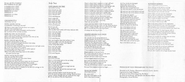 The Police : Synchronicity (Cass, Album, CrO)
