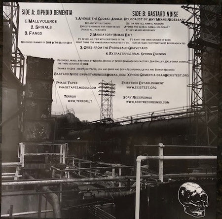 Bastard Noise / Xiphoid Dementia : Human Extinction Engine (LP, Album, Gol)