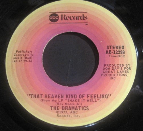 The Dramatics : Shake It Well (7", Single, Styrene, Pit)