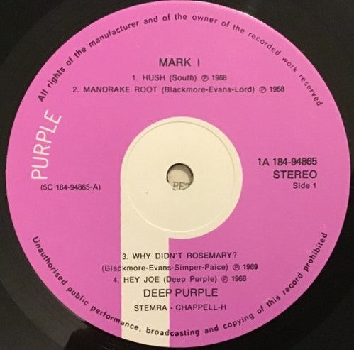 Deep Purple : Mark I & II (2xLP, Comp, Gat)