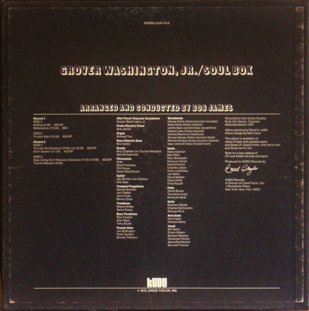 Grover Washington, Jr. : Soul Box (2xLP, Album, SQ  + Box)