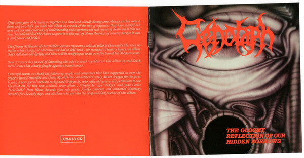 Cenotaph : The Gloomy Reflection Of Our Hidden Sorrows (CD, Album, RE, RM)